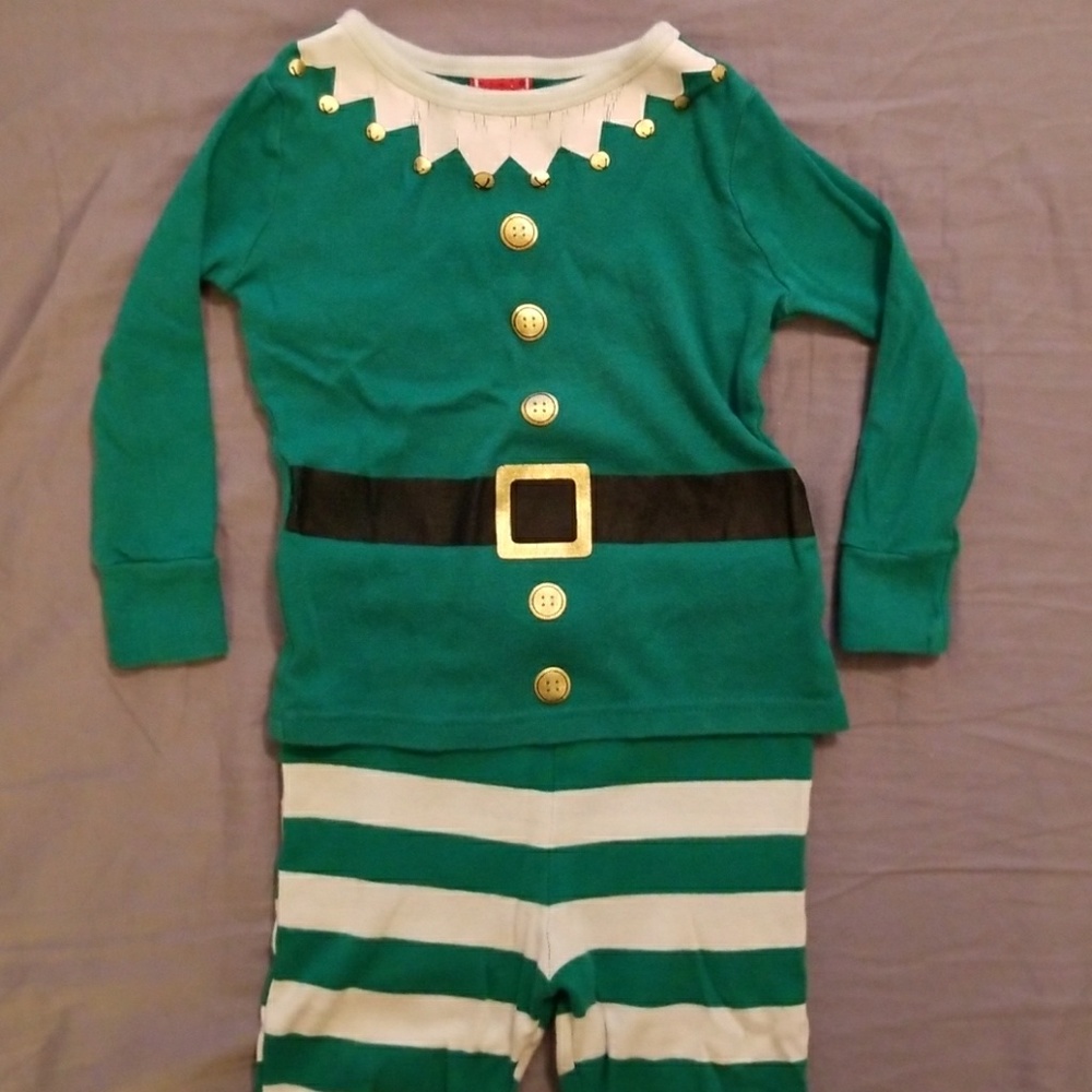 Elf Pajamas in 2T